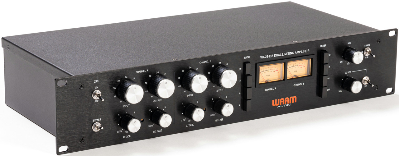 Warm Audio WA76-D2 Dual Channel Clean Gain Discrete FET Compressor